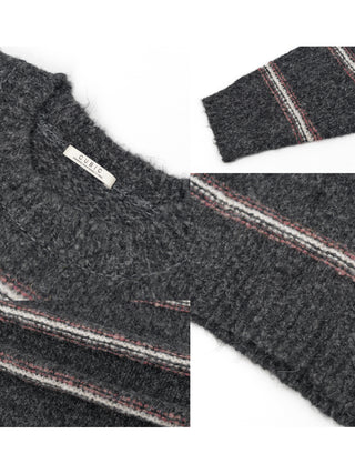 Striped Long Oversized Sweater