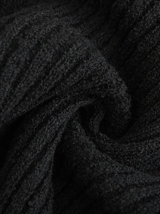 Cropped V-neck Rib Knit Cardigan