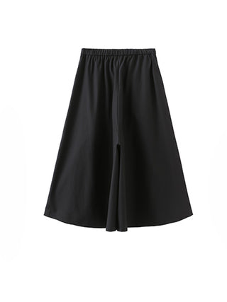 Overlapping A-line Midi Trousers